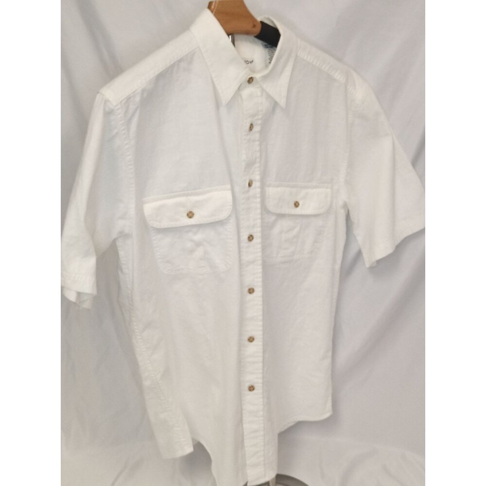Covington Basic Editions Tan White Button Down Co… - image 5